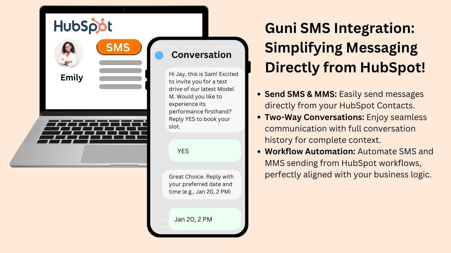 Guni SMS Integration